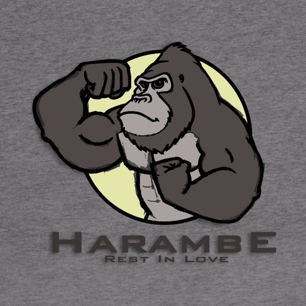 #1 HARAMBE CARTOON by digambarin